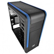 DEEPCOOL"PANGUBlack"ATXCase,withoutPSU,Massivemetalmesh,Tool-less,2x120mmfrontBlueLEDfan,1x120mmrearBlueLEDfan,InnovativeInside180°CoolingFanBracket,RemovableHDDcage,BottomloadedPSU,2xUSB3.0,2xUSB2.0/Audio,Black