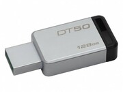 ФлешкаKingstonDataTraveler50,128GB,USB3.1,Silver/Black