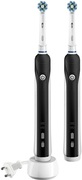 ElectrictoothbrushBraunPRO790CrossActionBlack,rechargeablebattery28h,3Drotatingcleaningmode,chargingstation,2attachments,timer,black