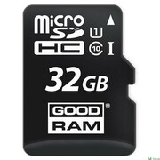 32GBGoodRAMmicroSDHCClass10UHS-I+SDadapter,Upto:100MB/s