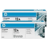HP#12ABlackDualPackLaserJetTonerCartridges,2x2000pages