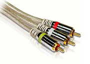 PhilipsSWV3505ComponentVideocable,cablelenght1,5m,24kgold-platedandcolor-codedconnectors.