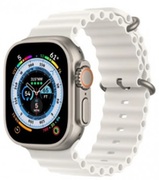 AppleWatchUltraGPS+Cellular49mmTitaniumCasewithWhiteOceanBand,MNHF3
