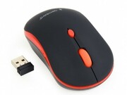 GembirdMUSW-4B-03-R,WirelessOpticalMouse,2.4GHz,4-button,800/1200/1600dpi,NanoReciver,USB,Black/Red