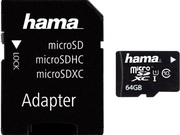 Hama108075microSDXC64GBClass10UHS-I22MB/s+Adapter/Mobile