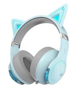 EdifierG5BTCATBlue/BluetoothGamingOn-earheadphoneswithmicrophone,RGB,3.5mm/BluetoothV5.2,Playbacktime20hours(lighton);36hours(lightoff),Cutedetachablecatearwithhallsensors,foldabledesign