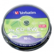 CD-RWVerbatim700Mb,8x-12x,(43480),Hi-Speed,w/ocase,10p