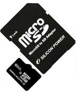 SiliconPower16GBmicroSDHC(Class10)+AdapterMicroSD->SD