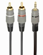 Audiocable3.5mm-RCA-5m-CablexpertCCA-352-5M,3.5mmstereoplugto2*RCAplugs5mcable,gold-platedconnectors,5m
