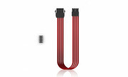 DEEPCOOL"EC300-CPU8P-RD",RED,Extensioncable8(4+4)-pinATX,18AWGfiberwireandahigh-qualityterminal,wirelength300mm
