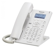 "PanasonicKX-HDV100RU,White,SIPphone•:Уникальныйстильныйдизайн•:2,3дюймаЖК-дисплей(разрешение132x64пикселей)•:ЗвукHD-качества(G.722)•:Поддержкакириллицы•:ПоддержкаBroadsoft(длянуждоператоровIP-телефонии)•:1SI