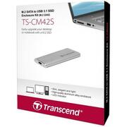 M.2SSDExternalcaseTranscendTS-CM42S,Type2242,USB3.1(5Gb/s)interface,Silver,81.41mmx33.6mmx7.5mm