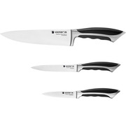 KnifeSetPolarisMillennium-3SS,3knives,ICEHARDENINGtechnology,black