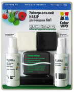 ColorWayCW-10616in1CleaningKit(LCD-Spray+PlacticSpray+2MicrofiberCloth+2DustBrush)