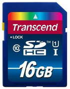 .16GBSDHCCard(Class10)UHS-I,300X,Transcend"TS16GSDU1"Premium(R/W:90/20MB/s)
