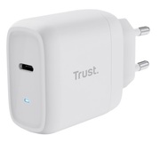 TrustMaxo45WUniversalUSB-CCharger,ChargingtechnologyUSB-C,USBPD3.0+PPS,output(5,9,12,15,20V;max3A),withincluded2mUSB-Ccable,White