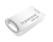ФлешкаTranscendJetFlash710S,64GB,USB3.0,Silver,MetalCase