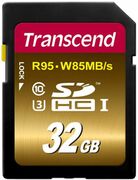 .32GBSDHCCard(Class10)UHS-I,U3,Transcend"TS32GSDU3X"Ultimate(R/W:90/85MB/s)