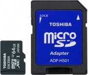 MicroSDXCToshiba64GbClass10UHS1,w/ocase+adapter,SDC064UHS1(6A