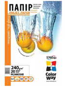 ColorWayHighGlossyPhotoPaper4R,240g,20pcs(PG2400204R)