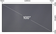 LaserProjectionTVScreenEpsonELPSC35;100"(221x125cm),AmbientLightRejecting
