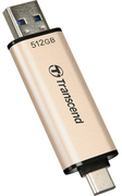 512GBUSB3.1/Type-CFlashDriveTranscendJetFlash930C,Gold,ClassicCap,OTG(R/W:420/400MB/s)
