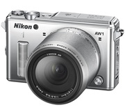 Nikon1AW1MirrorlessDigitalCamera+1NikkorAW11-27.5mmSilver,14.2MPCX-FormatCMOSSensor;EXPEED3AImageProcessingEngine;Water,Shock,Dust&FreezeproofDesign;3.0"921k-DotLCDMonitorFullHD1080iVideoRecordingat60fps;VVA202K001