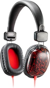 HeadphoneGeniusHS-M470,in-linecontroller,mic,4-pin3.5mmplug,volumecontrol,Black/Red