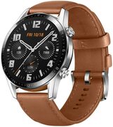 HUAWEIWATCHGT246mm,LeatherStrapPebbleBrownSilver