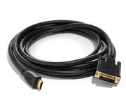 CableHDMItoDVI1.8mAPCElectronic,male-male,HDD004,BLACK,GOLD30AWGWITHFERRITE