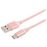 CabluTellurdedate,USB-Type-C,1m,(TLL155281),3A,roz-auriu
