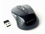 GembirdMUSW-6B-01,WirelessOpticalMouse,2.4GHz,6-button,800/1200/1600dpi,NanoReciver,USB,Black