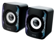 SpeakersQumoGrid,10w,RGB,Black,3.5+USB