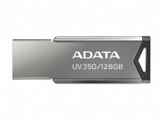 128GBUSB3.1FlashDriveADATA"UV350",Silver,MetalCase,SlimCapless,Keychain(R/W:60/30MB/s)