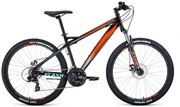 ВелосипедFORWARDFLASH262.2disc(26"21ск.рост15")2020-2021,черный/оранжевый