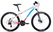 ВелосипедFORWARDFLASH262.2disc(26"21ск.рост17")2020-2021,белый/голубой