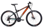 ВелосипедFORWARDFLASH262.2disc(26"21ск.рост17")2020-2021,черный/оранжевый