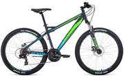 ВелосипедFORWARDFLASH262.2disc(26"21ск.рост19")2020-2021,серыйматовый/ярко-зеленый