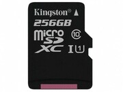 256GBmicroSDClass10UHS-I+SDadapterKingstonCanvasSelect,400x,Upto:80MB/s