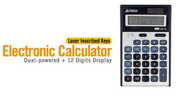 A4TechCA-10ElectronicCalculator,12-DigitsDisplay,Battery&SolarPower