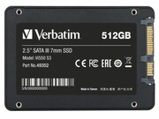 2.5"SSD512GBVerbatimVI550S3,SATAIII,SequentialReads:560MB/s,SequentialWrites:535MB/s,MaximumRandom4k:Read:75,000IOPS/Write:86,000IOPS,Thickness-7mm,ControllerPhisonPS3111,3DNANDTLC