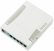 MikroTikRouterBOARDRB951G-2HnD,WirelessRouter,2.4GHzDualchain,AP/Bridge/Station/WDS,802.11b/g/n,1WAN+4GbitLAN,USB,internalantenna,WirelesschipmodelAR9344600MHz,RAM128MB,PoEin,PoEout(Ether5),RouterOS