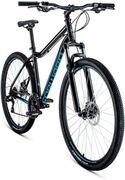 ВелосипедFORWARDSPORTING292.2disc(29"8ск.рост19")2020-2021,черный/бирюзовый