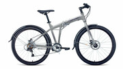 ВелосипедFORWARDTRACER262.0disc(26"7ск.рост19"скл.)2020-2021,серый/синий