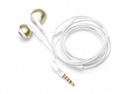 JBLT205/Earbudheadphoneswithmicrophone,Dynamicdriver12.5mm,Frequencyresponse20Hz-20kHz,1-buttonremotewithmicrophone,JBLPureBasssound,Tangle-freeflatcable,3.5mmjack,White/Gold