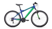 ВелосипедFORWARDFLASH261.2(26"21ск.рост17")2020-2021,синий/ярко-зеленый