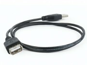CableUSB,USBAM/AF,0.75m,USB2.0,Black,Cablexpert,CC-USB2-AMAF-75CM/300-BK