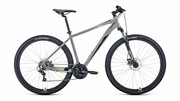 ВелосипедFORWARDAPACHE292.2disc(29"21ск.рост19")2020-2021,серый/бежевый