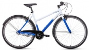 ВелосипедFORWARDCORSICA28(28"3ск.рост500мм)2018-2019,белый/синий