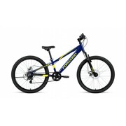 ВелосипедFORWARDRISE242.0disc(24"7ск.рост11")2020-2021,темно-синий/желтый